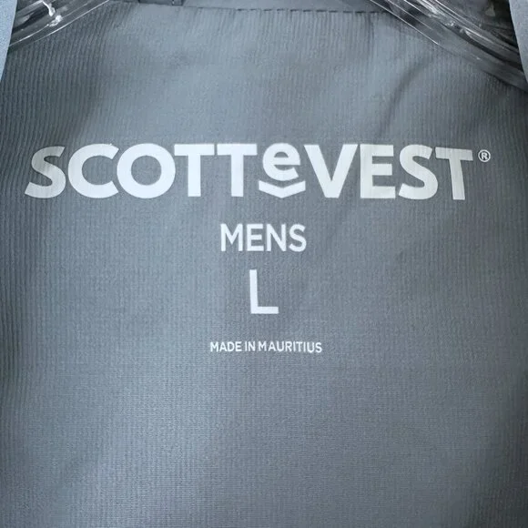 ScotteVest Featherweight Travel Vest in Cadet Blue - Picture 4 of 11